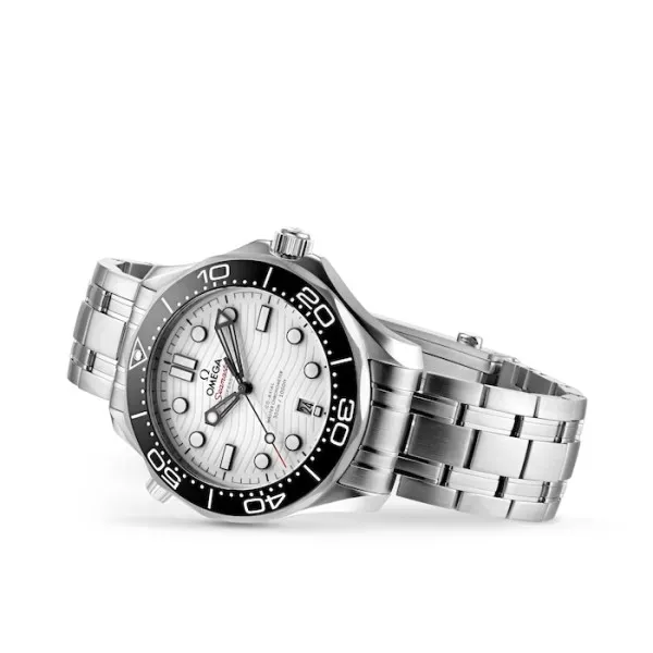 Omega Seamaster Men Automatic White Stainless Steel Watch O21030422004001