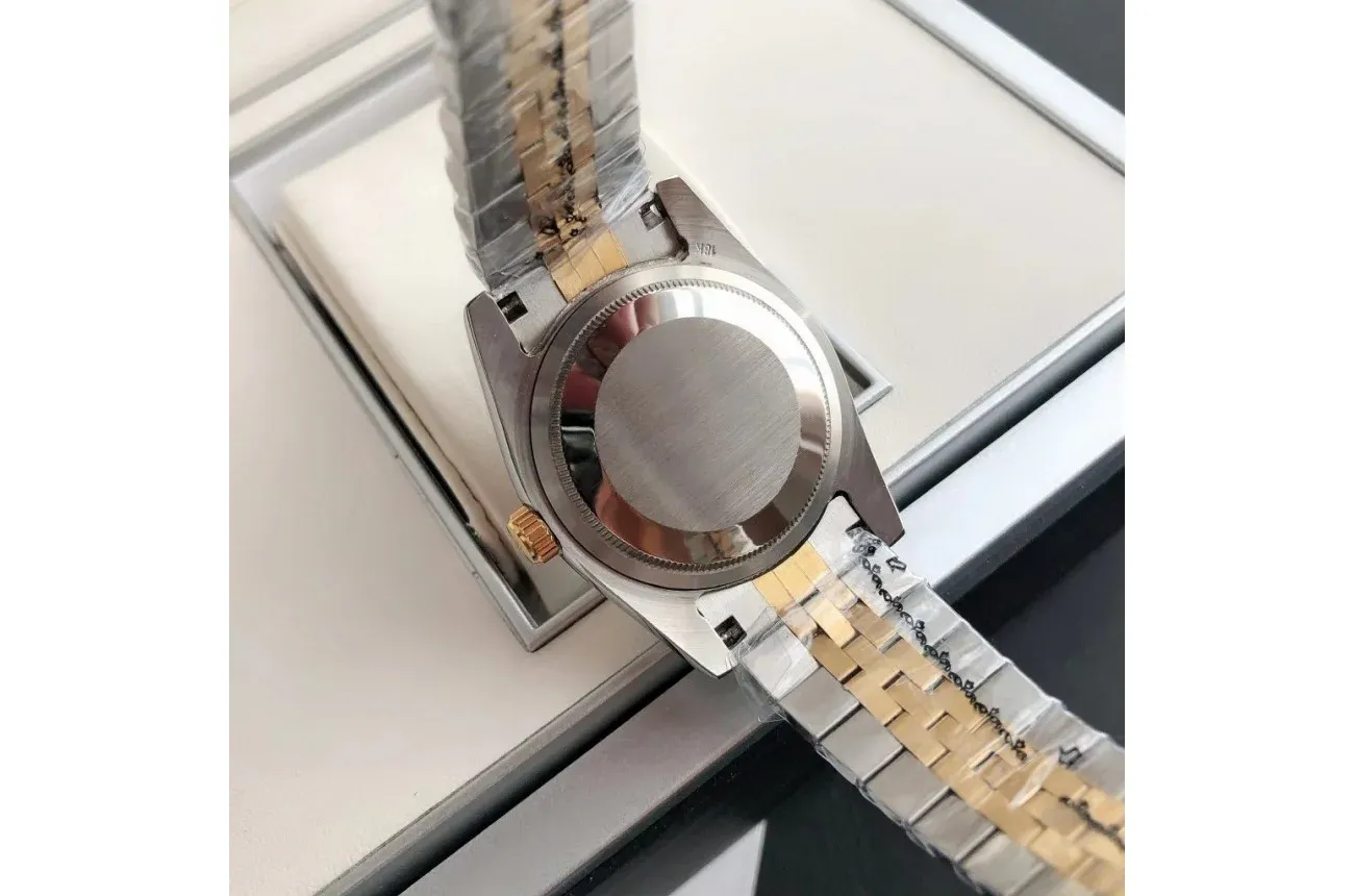 Couple Watches Rolex Datejust 36/28mm RG/SS Jub Grey/Rmn