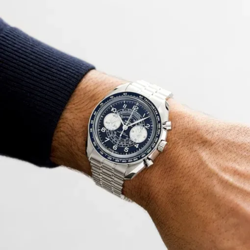 Omega Speedmaster Men Automatic Blue Stainless Steel Watch O32930435103001