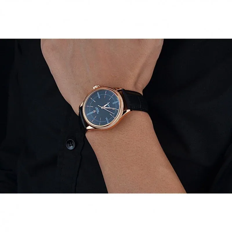 Superclone Rolex Cellini 39mm Black Dial 622656