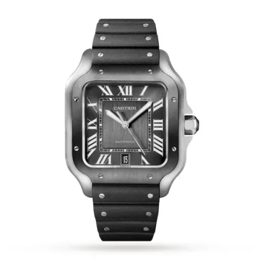 Cartier Santos de Cartier Men Automatic Grey Stainless Steel Watch WSSA0037