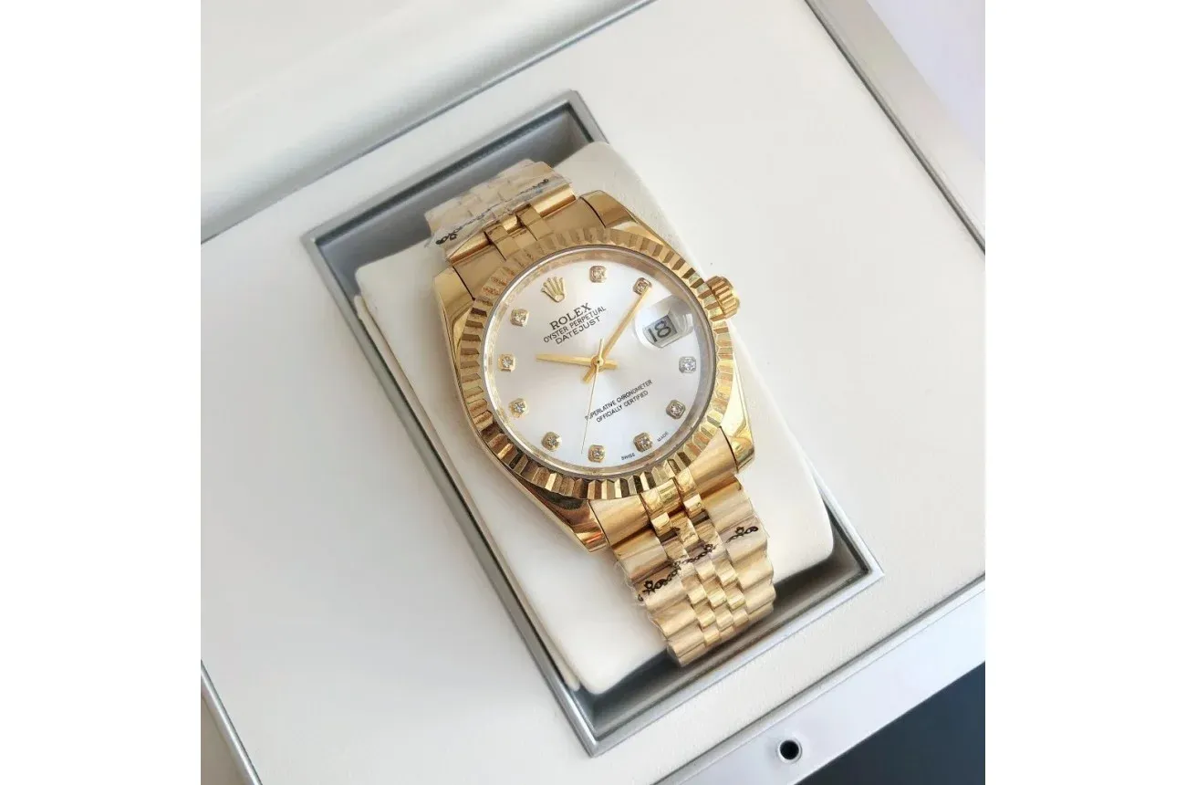 Couple Watches Rolex Datejust 36/28mm RG/RG Jub Sliver/Dial