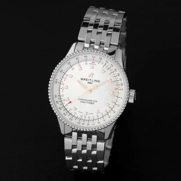 Breitling Navitimer Women Automatic Mother of Pearl Stainless Steel Watch A17395211A1A1