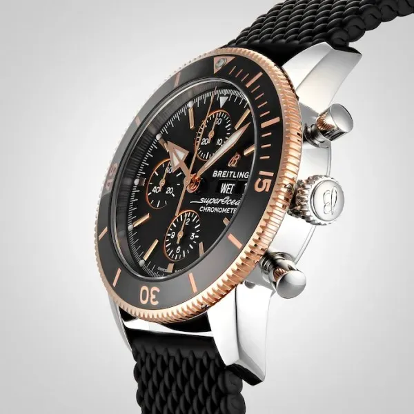 Breitling Superocean Heritage Men Automatic Black Rubber Watch U13313121B1S1