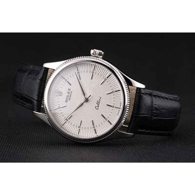 Superclone Rolex Cellini 38mm White Dial REP016805