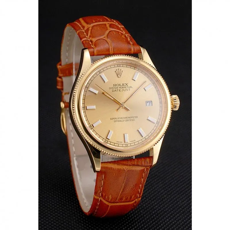 Superclone Rolex Datejust 38mm Gold Dial REP016818